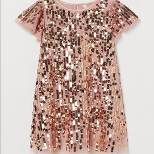 H&M Girls Sequined Empire Dress
